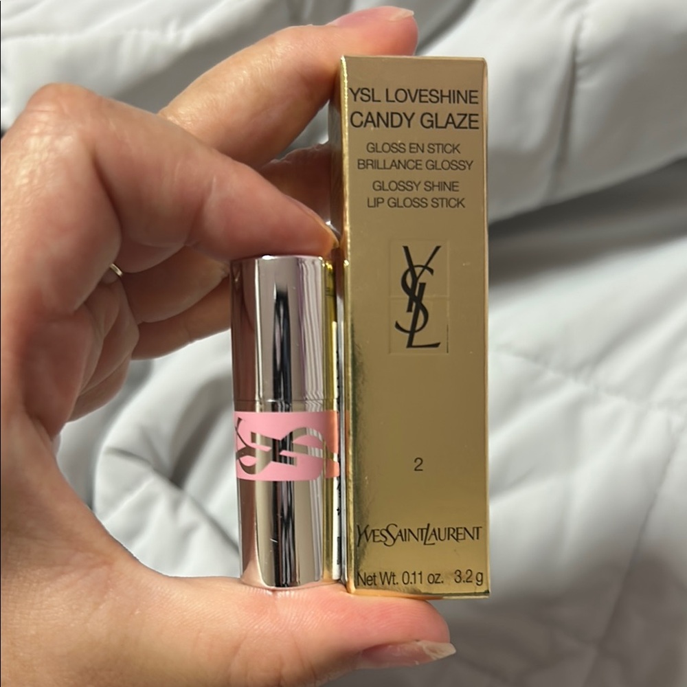 Yves Saint Laurent Pink and Gold Lip Balm Gloss
